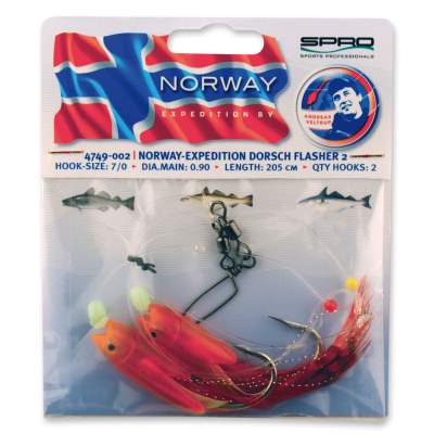 Spro Norway Expedition Norway Expedition Dorsch Flasher 2 Rig, 205cm - Gr.7/0 - 0,9mm - 1Stück