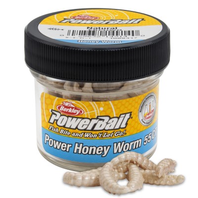 Berkley Powerbait Power Honey Maggot Bienenmaden natur, natur - 55Stück