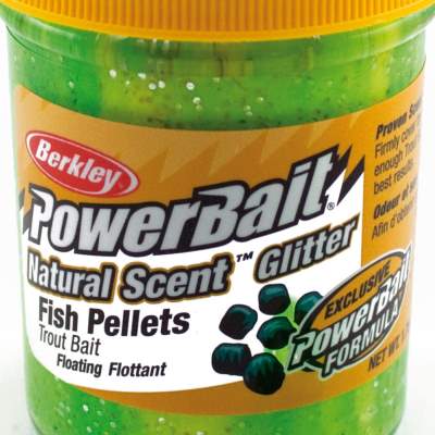 Berkley Powerbait Dough Natural Scent Fish Pellet Fluo Green Yellow fluo green yellow - 50g