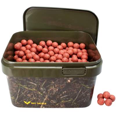 BAT-Tackle Böse Boilies im Realistric® Eimer, 2,5 kg, 18mm, Angry Strawberry
