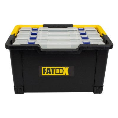 Fatbox Köder- und Zubehör Basket inklusive 4 Boxen 355x225x50mm,