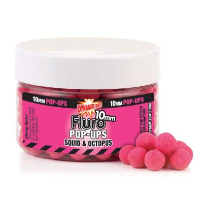 Dynamite Baits Squid & Octopus Fluo Pop- Up Boilies 10mm Squid & Octopus - 10mm