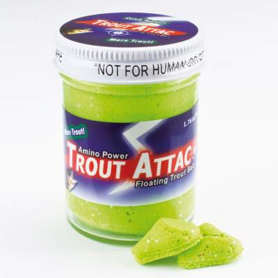 Top Secret Amino Trout Attac Forellenteig schwimmend Chartreuse, chartreuse - 50g