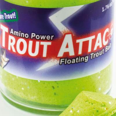Top Secret Amino Trout Attac Forellenteig schwimmend Chartreuse chartreuse - 50g