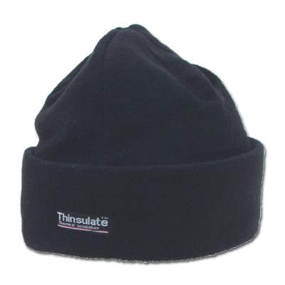 Thinsulate Mütze mit Fleecefutter schwarz - Gr.uni