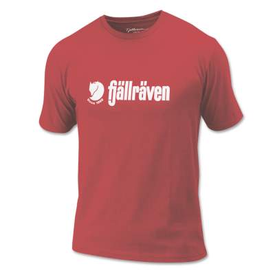 Fjäll Räven Retro Logo T-Shirt M, - neon red - Gr.M