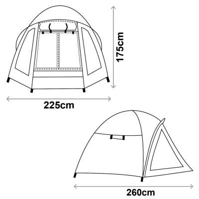 Angel Domäne Monster Dome Pro (Karpfenzelt), 260x225x175cm - 9kg