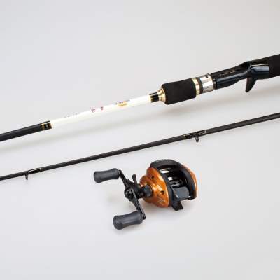 Roy Fishers Deluxe Baitcast Set mit Shimano Rolle