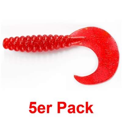 Angel Domäne Power Twister, 10,0cm, rot glitter 5er Pack, 10cm - rot glitter - 5Stück