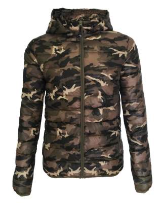 Hotspot Design Daunen Jacke Sequoia Gr. XL, camouflage - Gr.XL - 1Stück