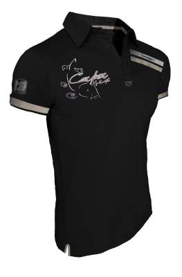 Hotspot Design Polo Shirt Carper Gr. XL, black - Gr.XL - 1Stück