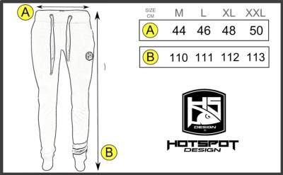 Hotspot Design Jogginghose HSD Brown Stripes Gr. M black - Gr.M - 1Stück