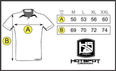 Hotspot Design Polo Shirt Spinner Gr. L black - Gr.L - 1Stück