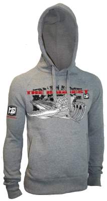 Hotspot Design Hoodie Sweatshirt Pike The Baddest Gr. XXL, grey - Gr.XXL - 1Stück
