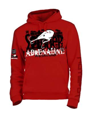 Hotspot Design Hoodie Sweatshirt Adrenaline Gr. L, red - Gr.L - 1Stück