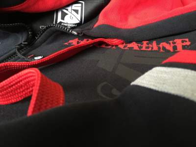 Hotspot Design Zipper Hoodie Sweatshirt Adrenaline Gr. L black - Gr.L - 1Stück
