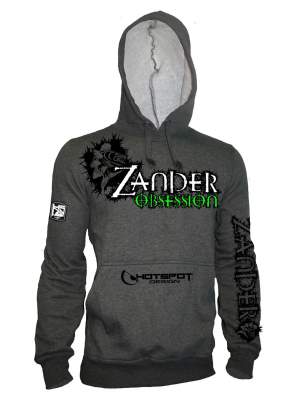 Hotspot Design Hoodie Sweatshirt Zander Obsession Gr. L, anthracite - Gr.L - 1Stück