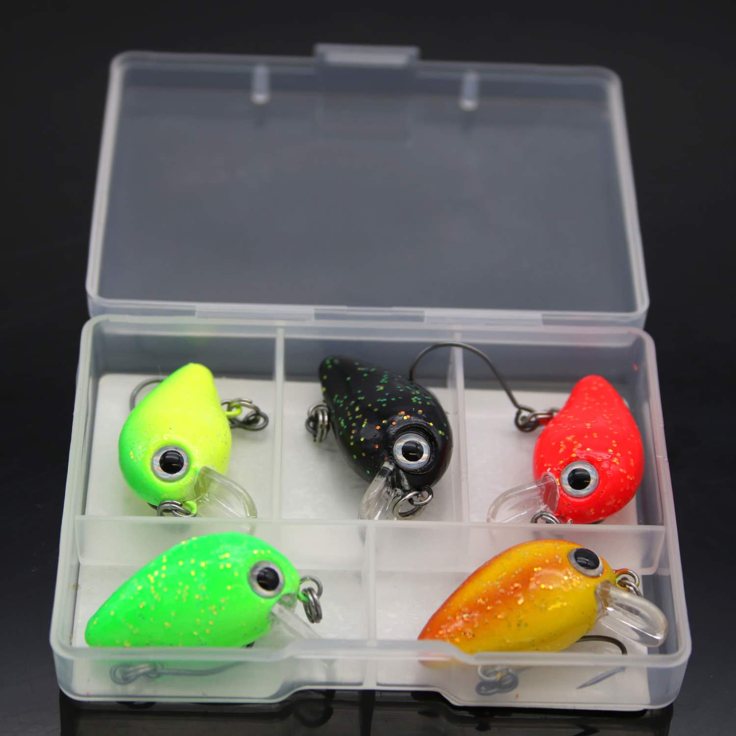 Forellenwobbler TROUT CRANK Art Appât Truite 2,5 cm 1,6 g nage détail crochet
