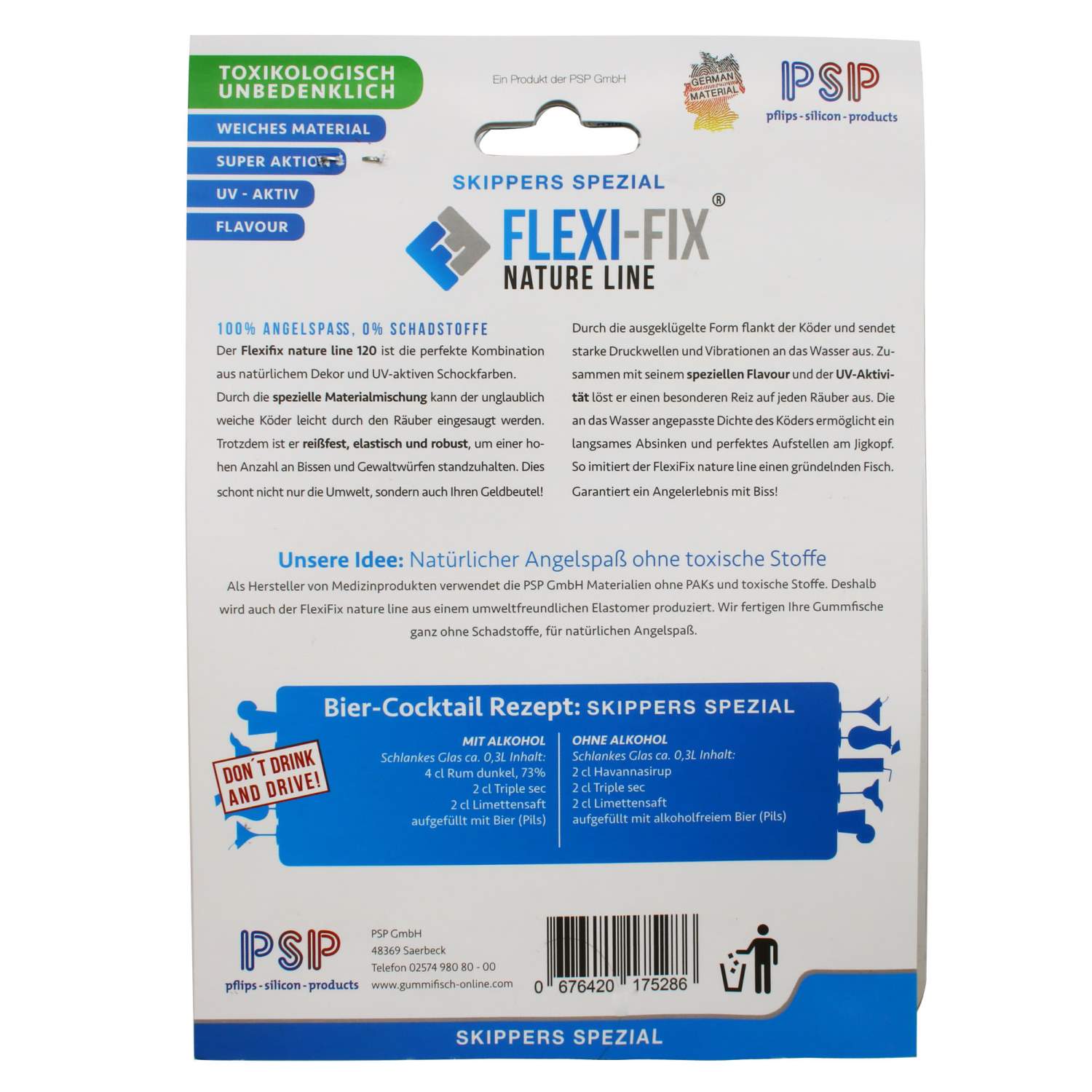 FlexiFix NatureLine Gummifische 9//12cm Raubfisch Kunstköder Barsch Zander Hecht