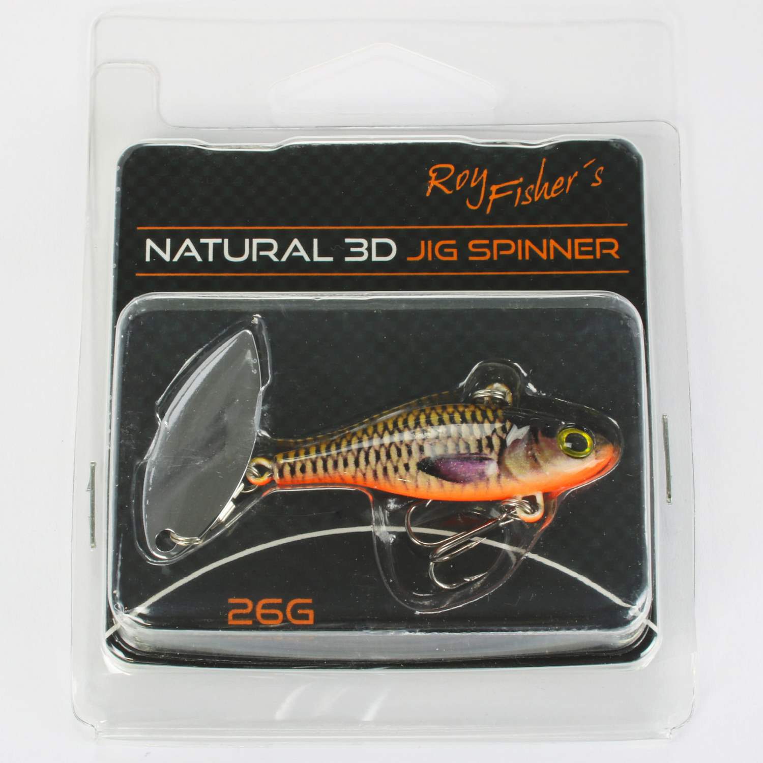 Natural 3d Jig Spinner 26g spinnerbait lures perch chub ASP vertically