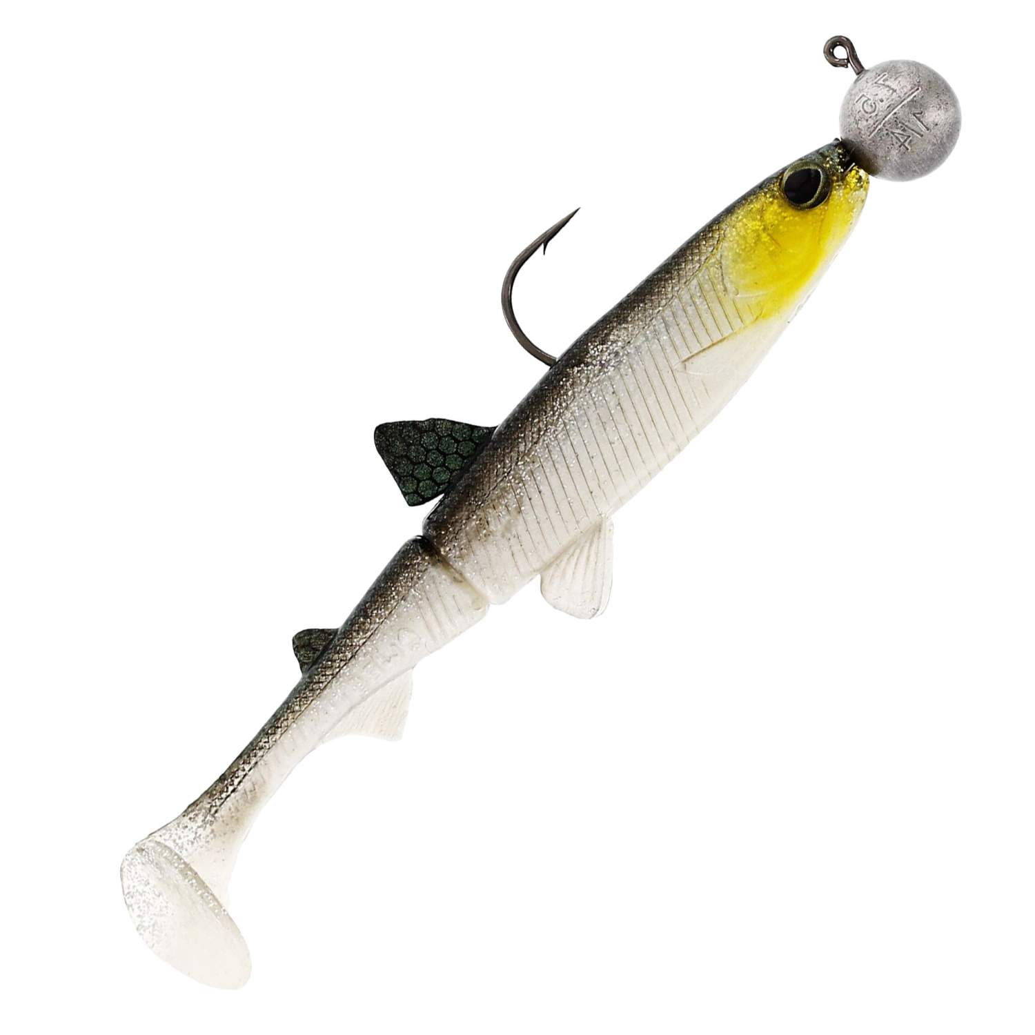 Jighead 3//0 Westin HypoTeez 9cm R/'n/'R Stint Shad Barsch Zander Gummifisch inkl