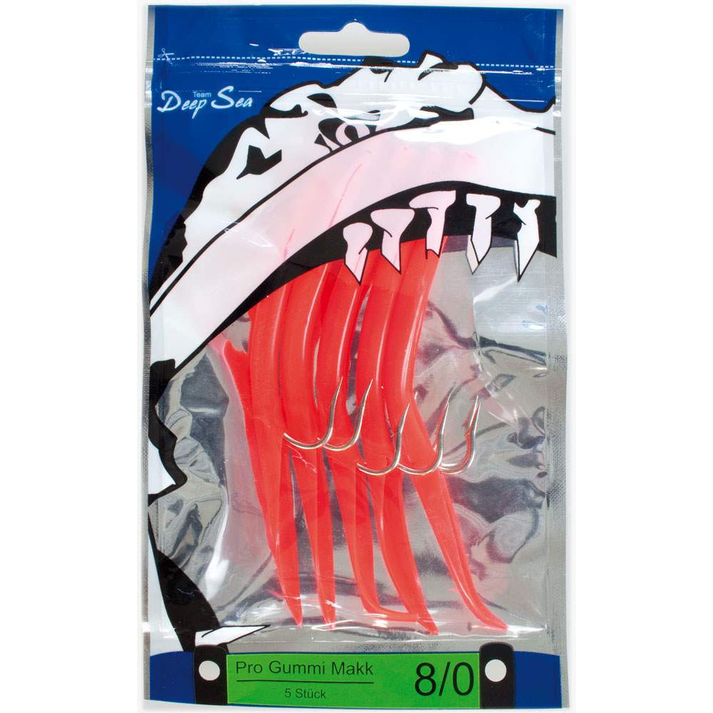 verschiedene Farben und Größen Team Deep Sea Pro Gummi Makk 5Stück