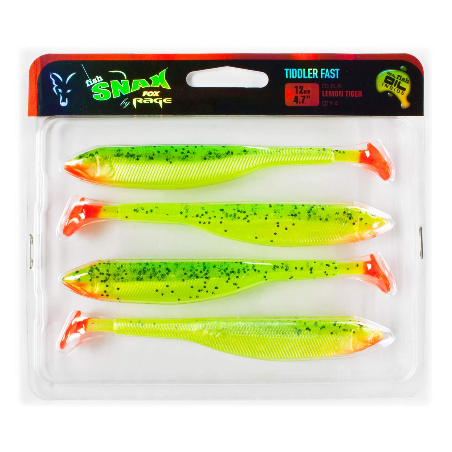 Fox Rage Tiddler Fast 12 18cm Gummifisch Shad Zander verschiedene Farben SALE