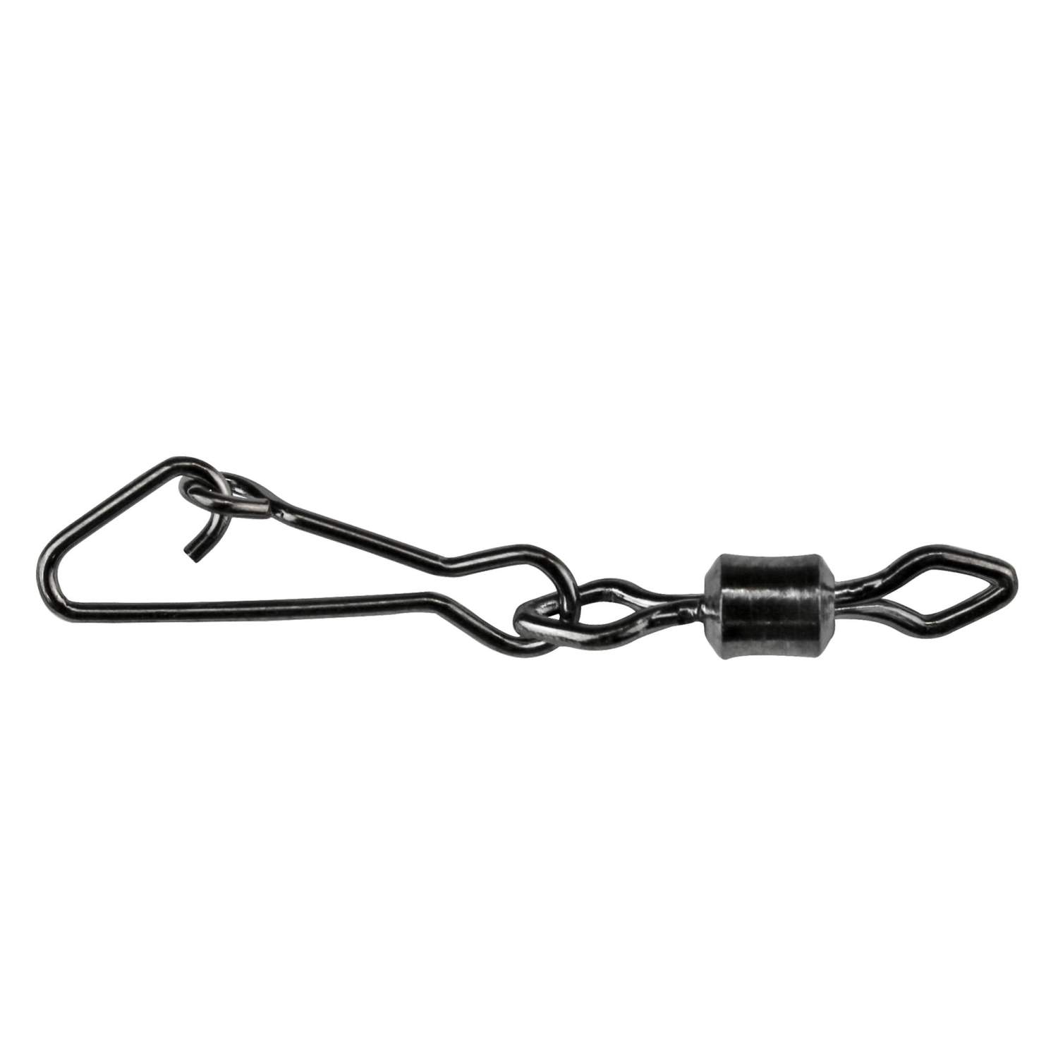 schwarz 10Stück Angel Domäne Hochleistungswirbel mit Karabiner