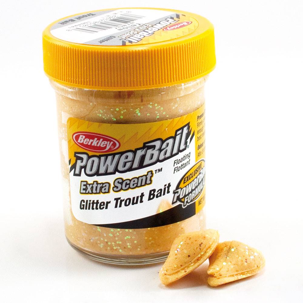 (6,98 €/100g) Berkley Powerbait Glitter Trout Dough Glasses GULP TROUT