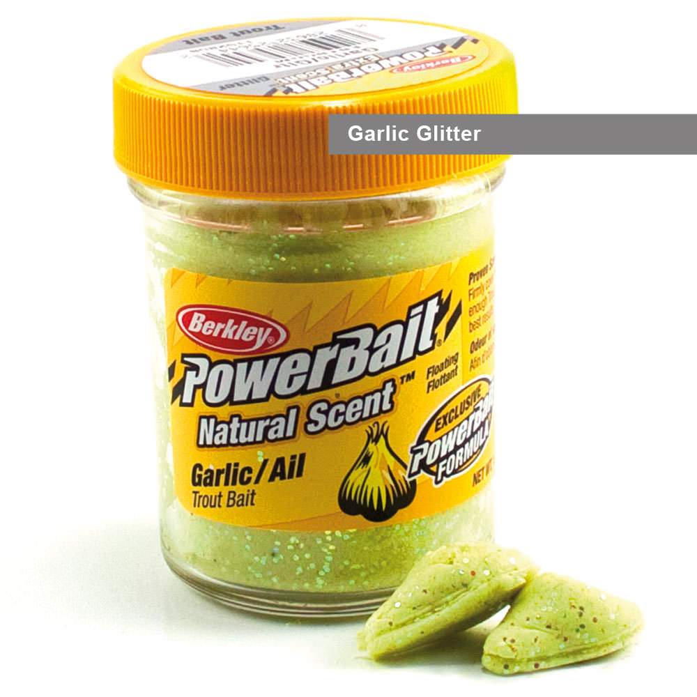 Berkley Powerbait Natural Scent Trout Bait Glitter Garlic Glitter