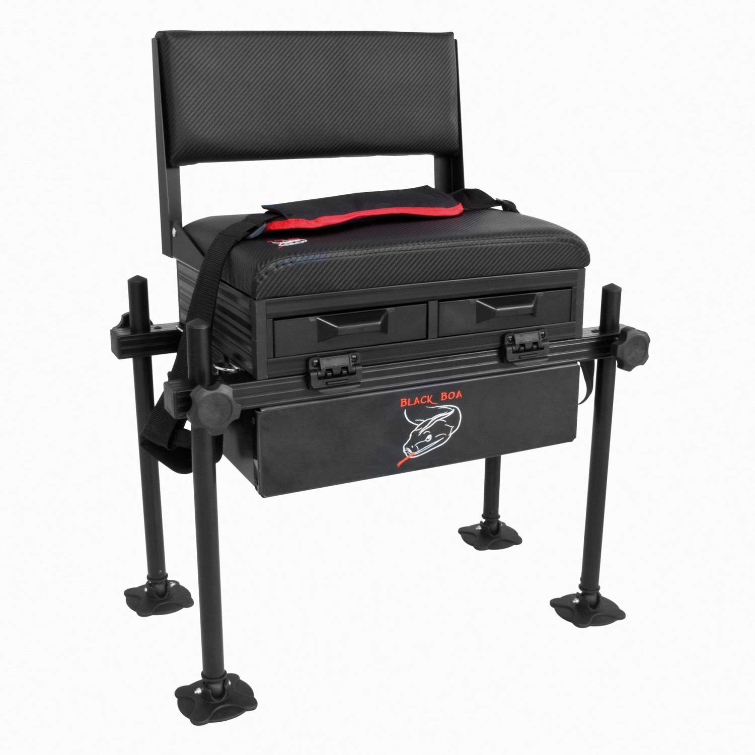 FTM Angel-Sitzbox Mit Einlage - Klappbox Für Angler 45 Liter