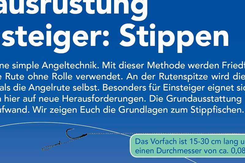 Angelausrüstung für Einsteiger: Stippen