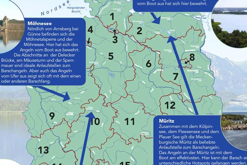 Top Barschgewässer in Deutschland