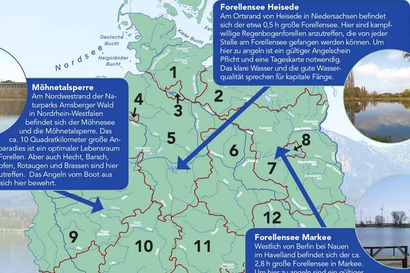 Top Forellengewässer in Deutschland