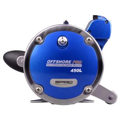 SPRO Offshore Pro Blue 4300 LH Linkshand Multirolle mit Zählwerk, 420m/ 0,40mm - 3,80:1 - 600g