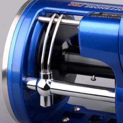 SPRO Offshore Pro Blue 4300 LH Linkshand Multirolle mit Zählwerk 420m/ 0,40mm - 3,80:1 - 600g