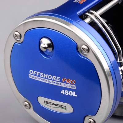 SPRO Offshore Pro Blue 4300 LH Linkshand Multirolle mit Zählwerk, 420m/ 0,40mm - 3,80:1 - 600g