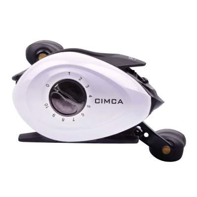 SPRO Cimca Baitcast LH 6000 White Edition Linkshand Multirolle, 140m/ 0,35mm - 6,2:1 - 213g