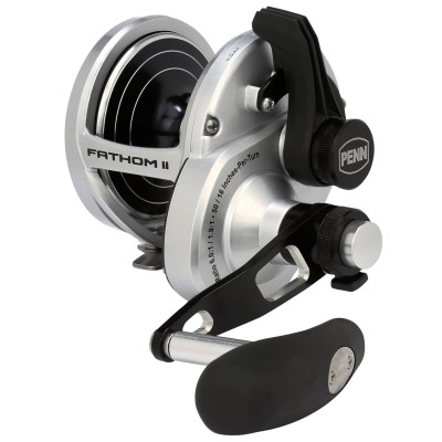 Penn Fathom™ II Lever Drag 2 Speed - Multirolle 40N LH - 375m/ 0,54mm - 6,0:1 - 683g