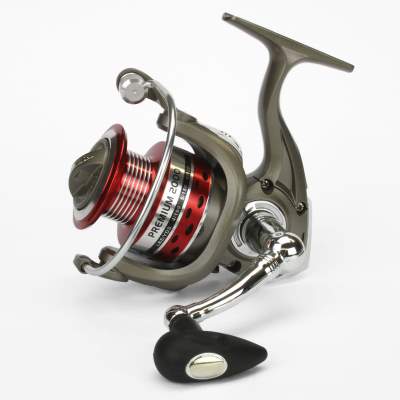 Spinnrolle 2000 stahl-silber-rot stahl-silber-rot