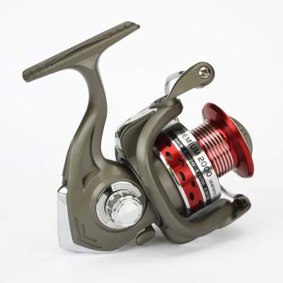 Spinnrolle 2000 stahl-silber-rot stahl-silber-rot
