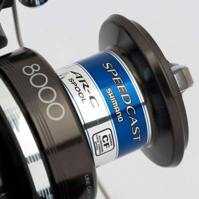 Shimano Speedcast 8000 XT-A Weitwurfrolle mit Baitrunner Freilauf System 270m/ 0,45mm - 4,6:1 - 720g