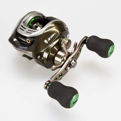 Pezon & Michel Rolle Gunki BC 200 Low Profile Baitcast Linkshand Multirolle 130m/ 0,30mm - 6,2:1 - 222g