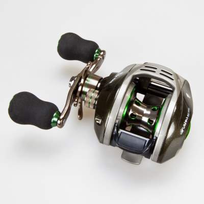 Pezon & Michel Rolle Gunki BC 200 Low Profile Baitcast Linkshand Multirolle, 130m/ 0,30mm - 6,2:1 - 222g