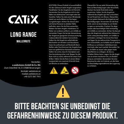 Catix Long Range - Wallerrute 3,10m - 300-600g - 530g