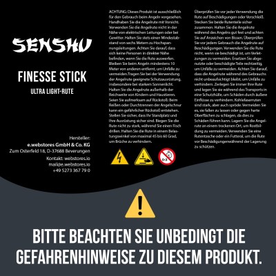 Senshu Finesse Stick - Ultra light-Rute 2,25m - 7-21g