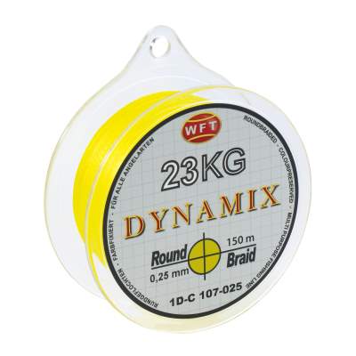 WFT Round Dynamix gelb 18 KG 150 m 0,20mm, gelb - TK18kg - 0,2mm - 150m