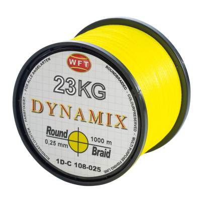 WFT Round Dynamix gelb 14 KG 1000 m 0,16mm, gelb - TK14kg - 0,16mm - 1000m