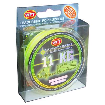 WFT Gliss chartreuse 300m 4KG 0,10mm chartreuse - TK5kg - 0,1mm - 300m