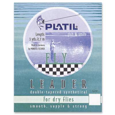 Platil Fliegenvorfach Trocken 0,12mm 7x 270cm - 0,12-0,34mm